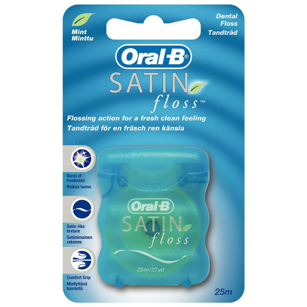 Hammaslanka Oral B Satinfloss 25m Litte Kapea 1 X 12 Kpl FI1 hammaslanka-oral-b-satinfloss-25m-litte-kapea-1-x-12-kpl-fi1